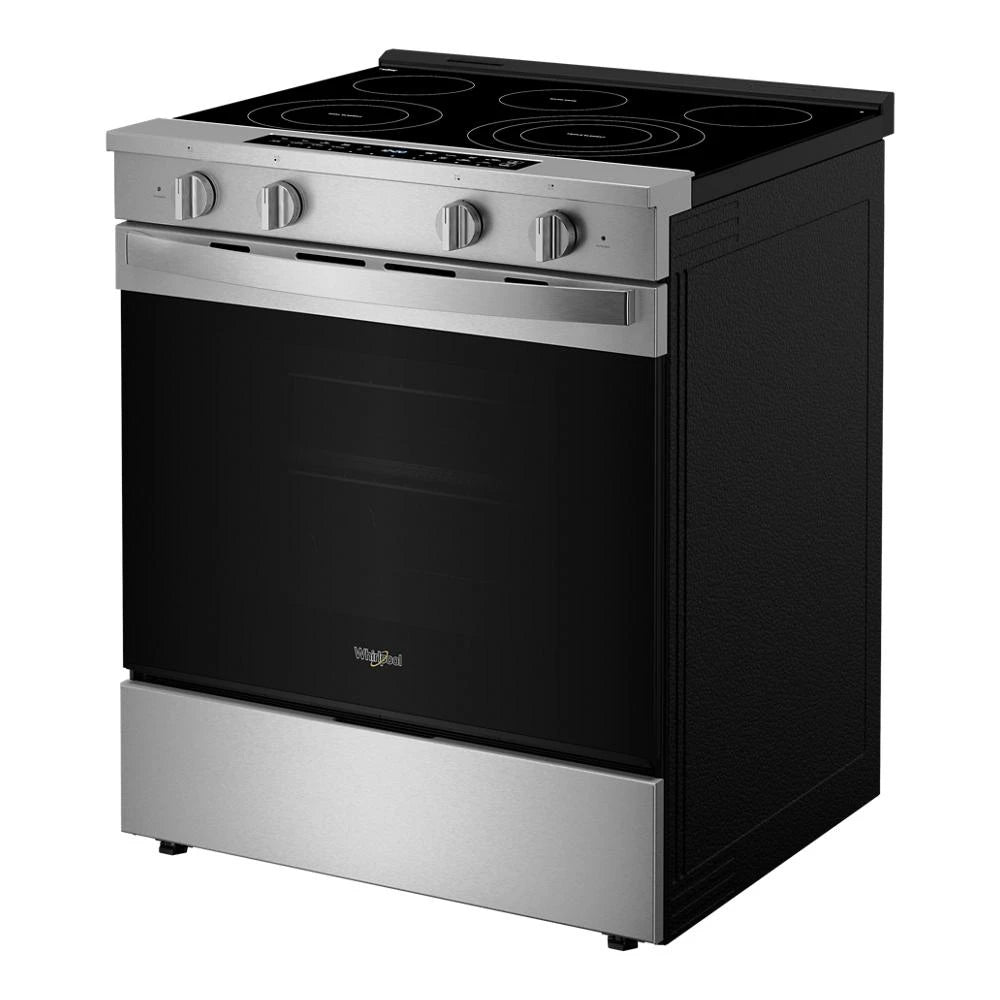 30-inch Smart Slide in Electric Range with Air Cooking Technology, No Preheat Air Fry, WipeClean™ Coating, Steam/Self Clean and High Speed Preheat - (WSES7530RZ)