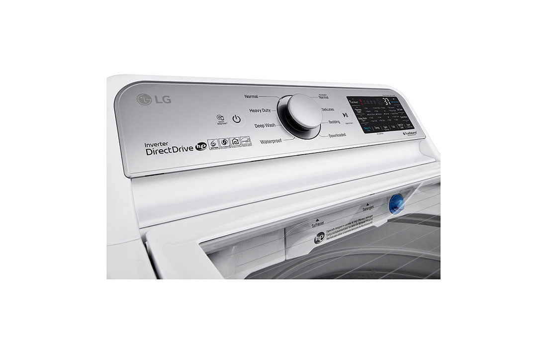 4.8 cu. ft. Mega Capacity Smart wi-fi Enabled Top Load Washer with Agitator and TurboWash3D™ Technology - (WT7305CW)