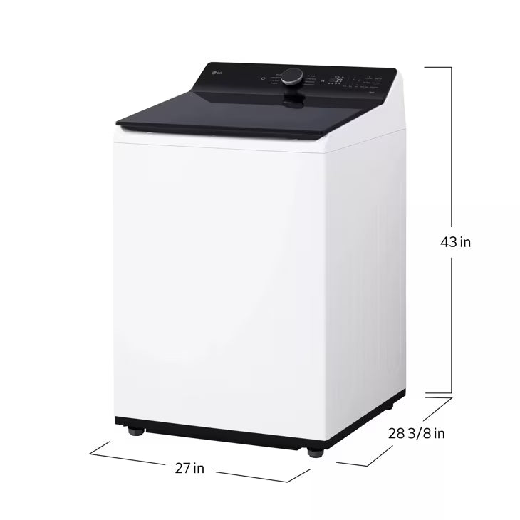 5.3 cu. ft. Mega Capacity Smart Top Load Washer with 4-Way® Agitator, EasyUnload™ & AI Sensing