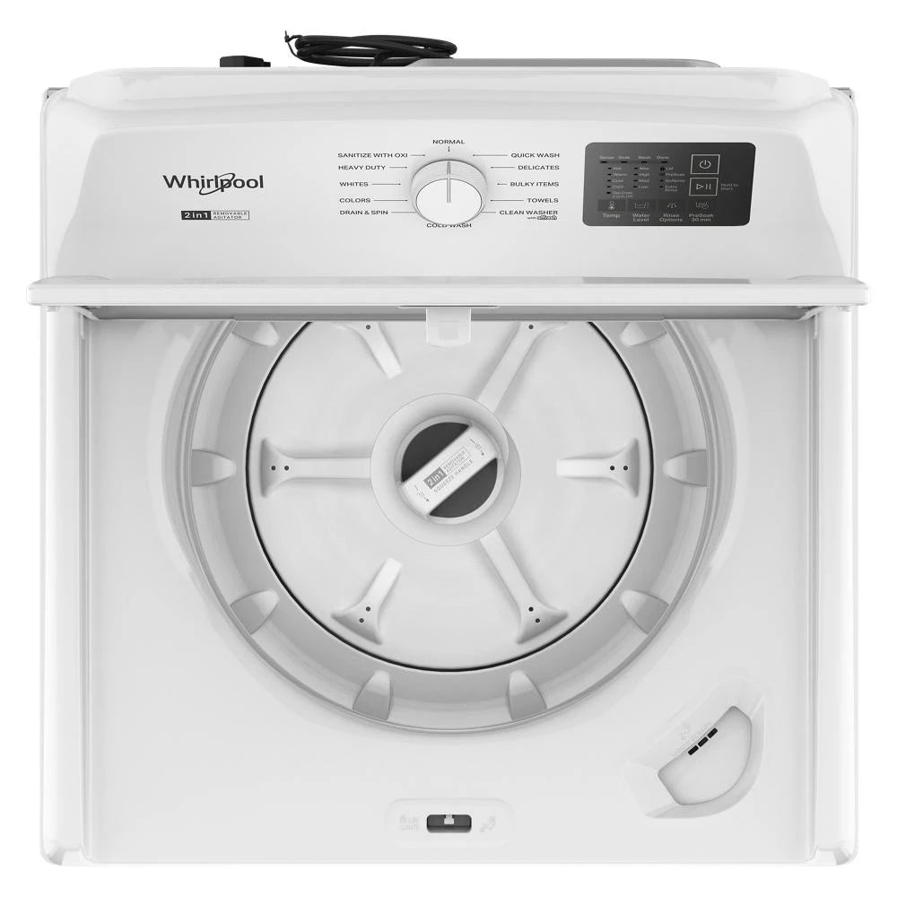 4.2 - 4.3 Cu. Ft. Top Load Washer with 2-in-1 Removable Agitator - (WTW4107SW)