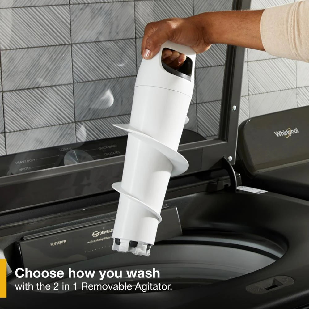 5.2???5.3 Cu. Ft. Whirlpool?? Top Load Washer with Removable Agitator - (WTW6157PB) - WHIRLPOOL