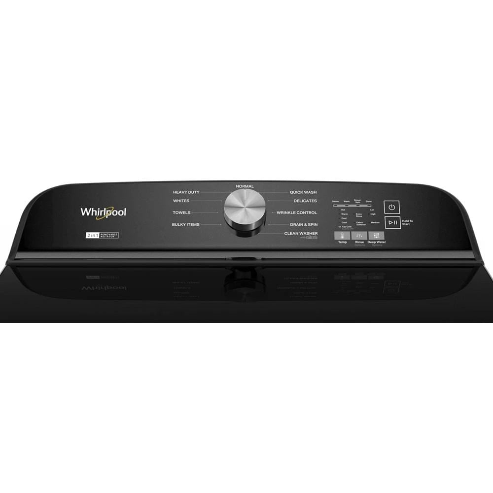 5.2???5.3 Cu. Ft. Whirlpool?? Top Load Washer with Removable Agitator - (WTW6157PB) - WHIRLPOOL