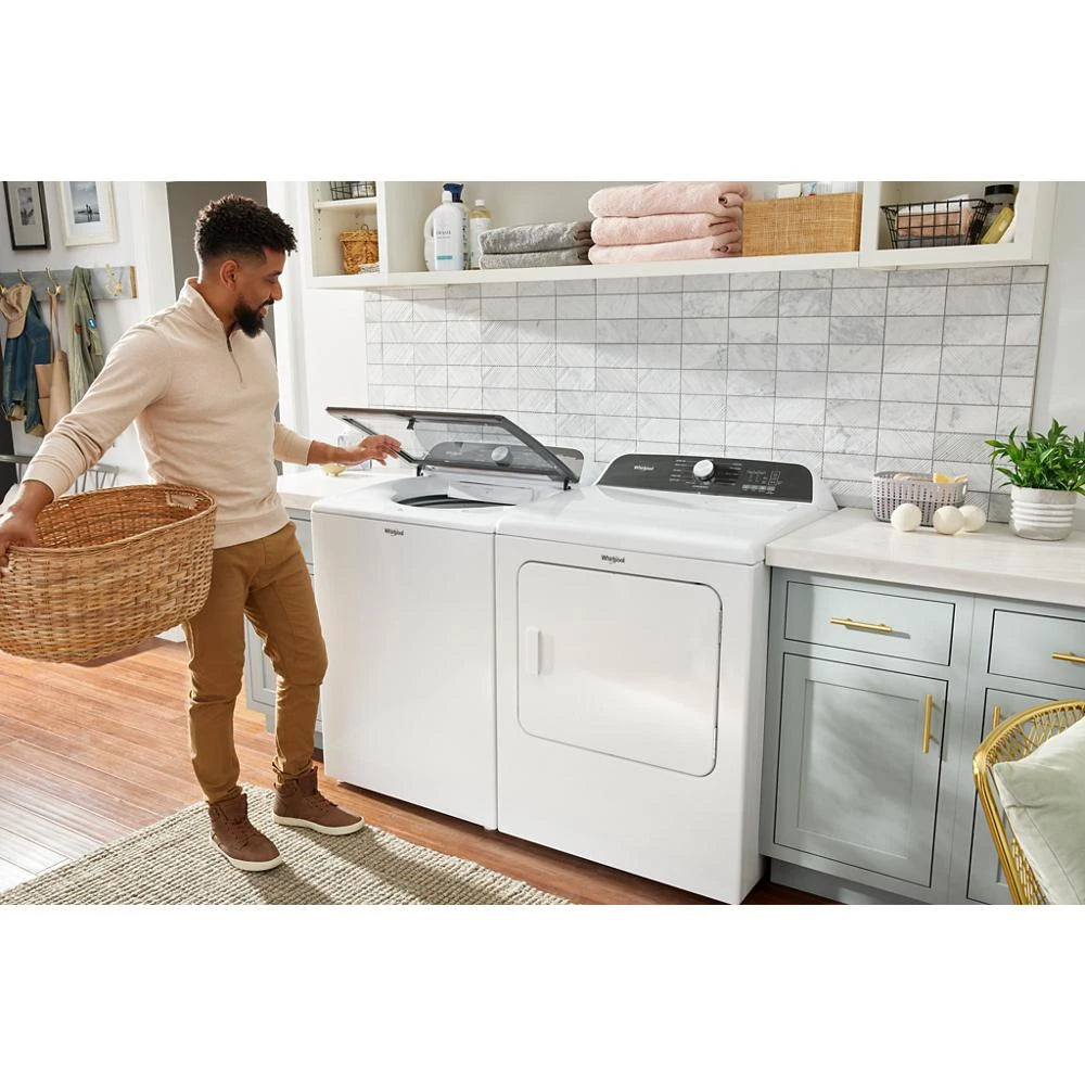 5.2???5.3 Cu. Ft. Whirlpool?? Top Load Washer with Removable Agitator - (WTW6157PW) - WHIRLPOOL