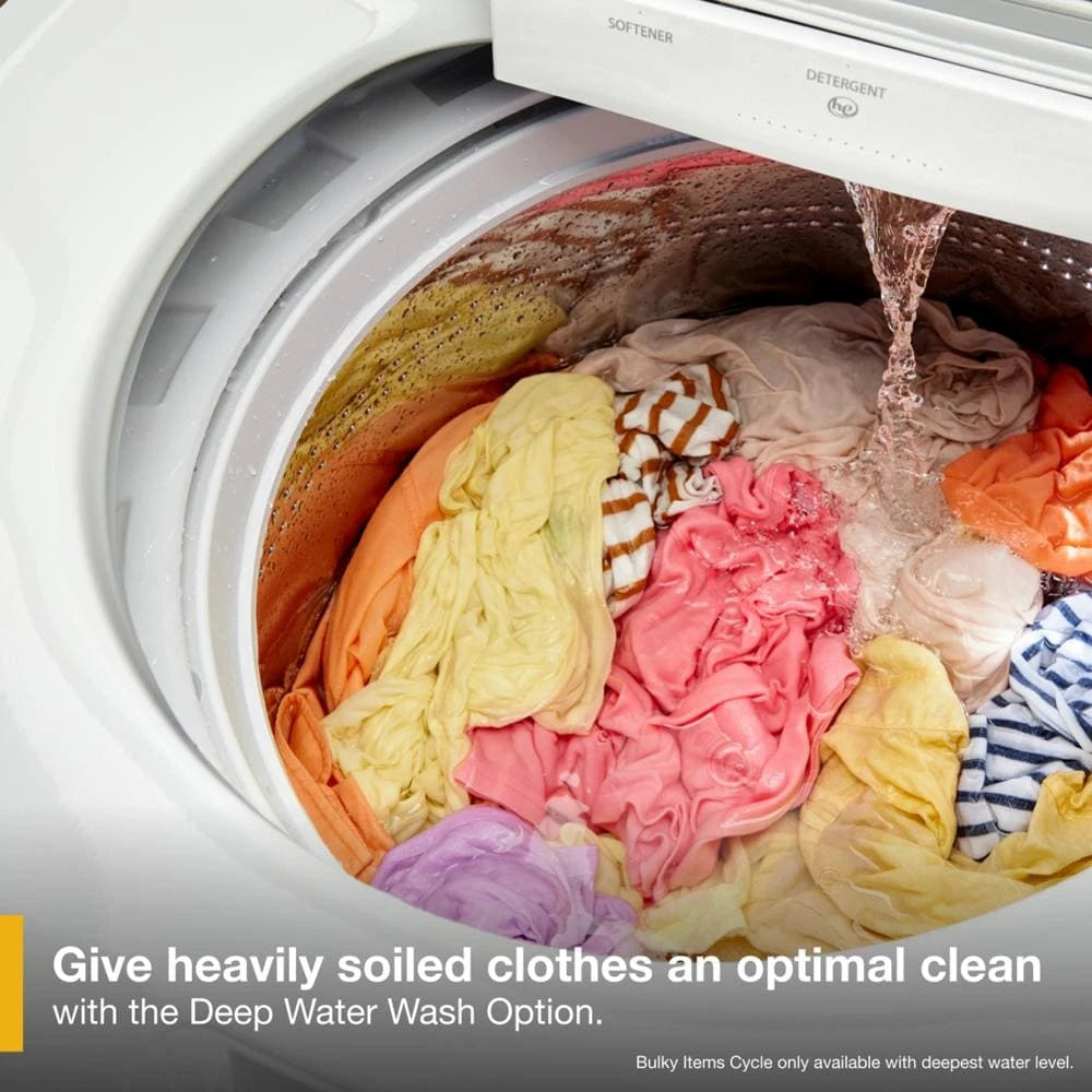5.2???5.3 Cu. Ft. Whirlpool?? Top Load Washer with Removable Agitator - (WTW6157PW) - WHIRLPOOL