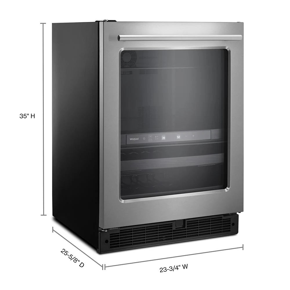 24-inch Wide Undercounter Beverage Center with Towel Bar Handle- 5.2 cu. ft. - (WUB35X24HZ)