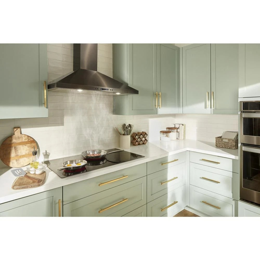 36" Chimney Wall Mount Range Hood with Dishwasher-Safe Grease Filters - (WVW93UC6LV)
