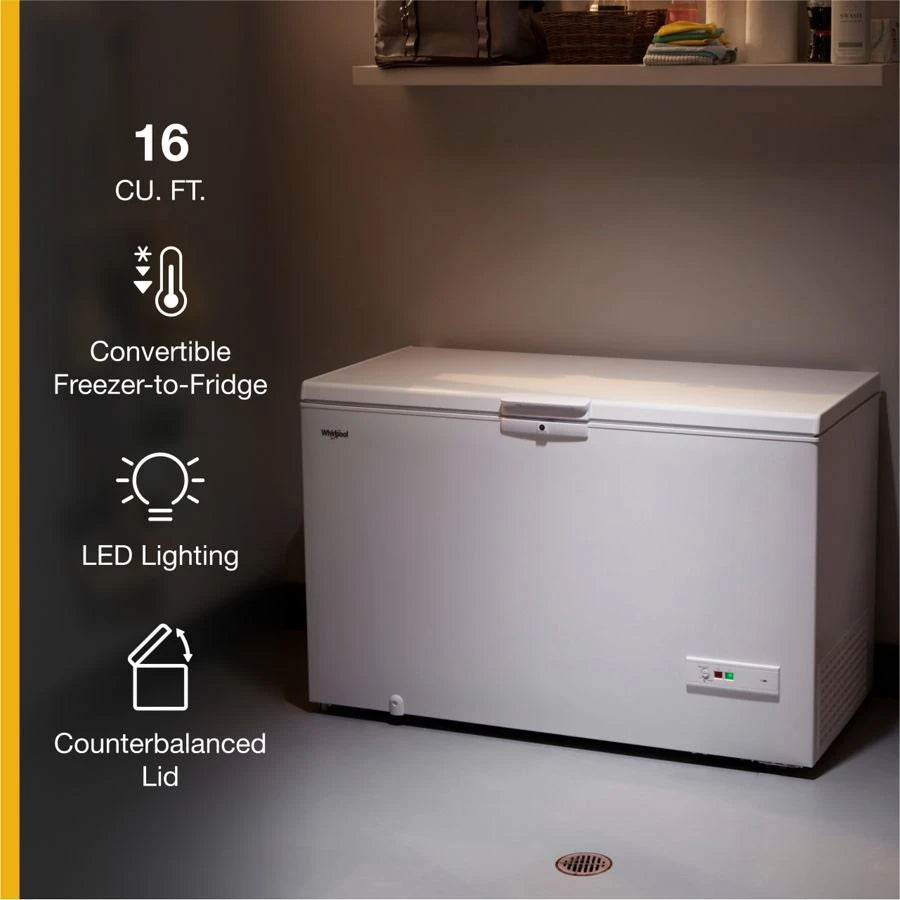16 Cu. Ft. Convertible Freezer to Refrigerator with Baskets - (WZC5116LW)