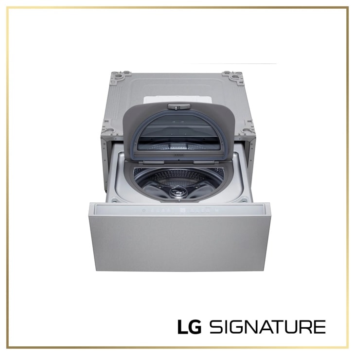 LG SIGNATURE WD405CS SideKick Pedestal Washer front view