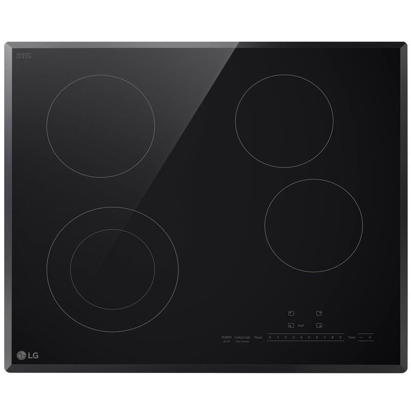 LG CBED2415B 24 in. 4-Burner Electric Cooktop - Black
