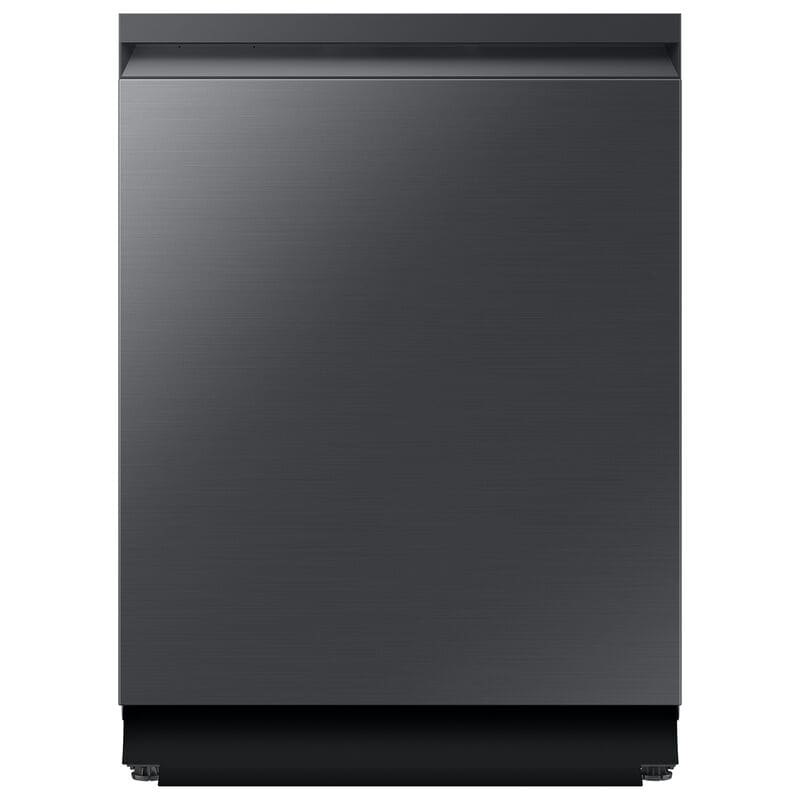 Samsung DW90F89T0UMT Bespoke 24 in. Top Control Smart Dishwasher with 38 dBA Sound Level, 3rd-Rack, Smart Dry with AutoRelease Door & Pocket Handle - Fingerprint Resistant Matte Black Steel