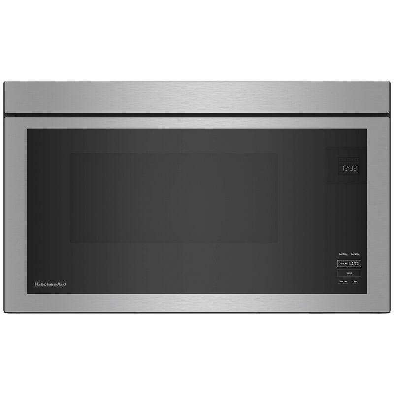 KitchenAid 30 in. 1.1 cu. ft. 1000W Over-the-Range Microwave with 400 CFM & Sensor Cooking - Stainless Steel