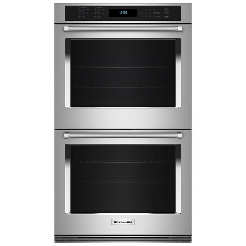 KitchenAid KOED527PSS 27 in. 8.7 cu. ft. Double Electric Wall Oven - main product photo | Varouj Appliances