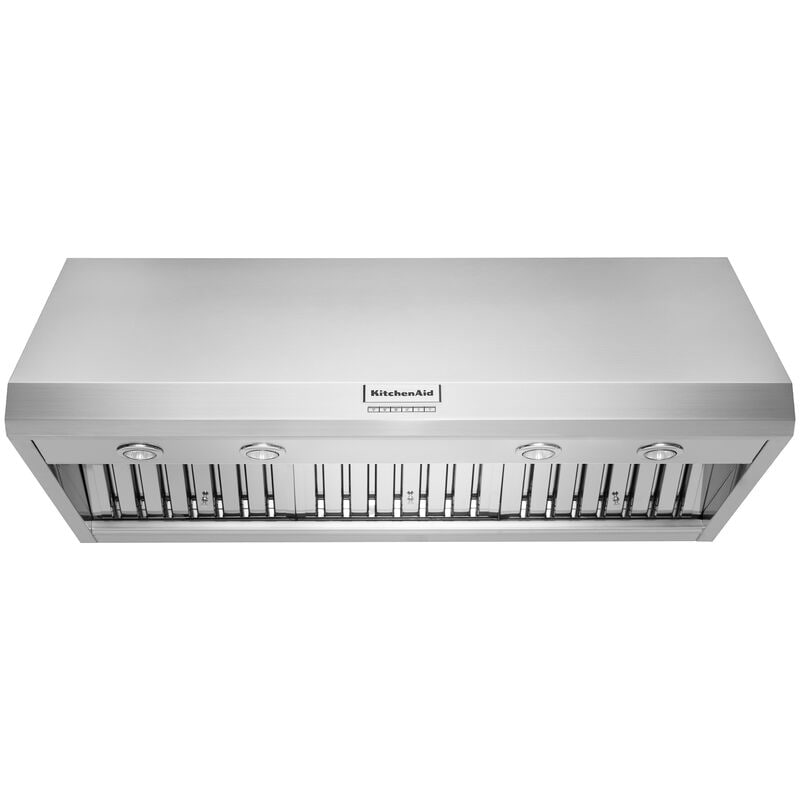 KitchenAid 48 in. Ducted Canopy Pro Style Style Range Hood with 4 Fan Speeds & 4 LED Lights - Stainless Steel