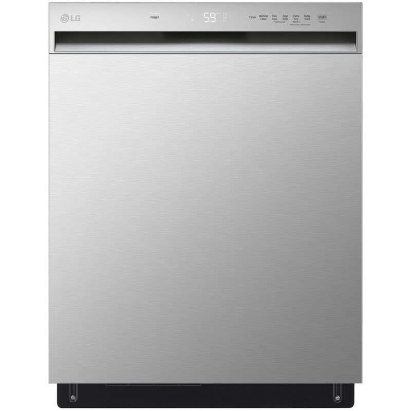LG LDFN3432T 24 in. Front Control Dishwasher with 50 dBa Sound Level, Dynamic Dry & Pocket - Stainless Steel