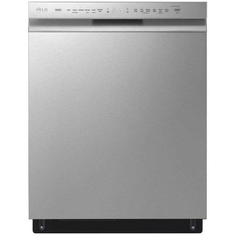 LG LDFN4542S 24 in. Front Control Dishwasher with 48 dBa Sound Level, 3rd-Rack, Dynamic Dry & Pocket - PrintProof Stainless Steel