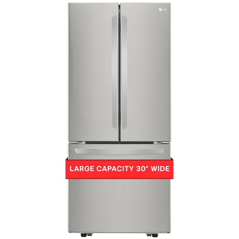 LG LFCS22520S 30 in. 21.8 cu. ft. French Door Refrigerator with Ice Maker - Stainless Steel