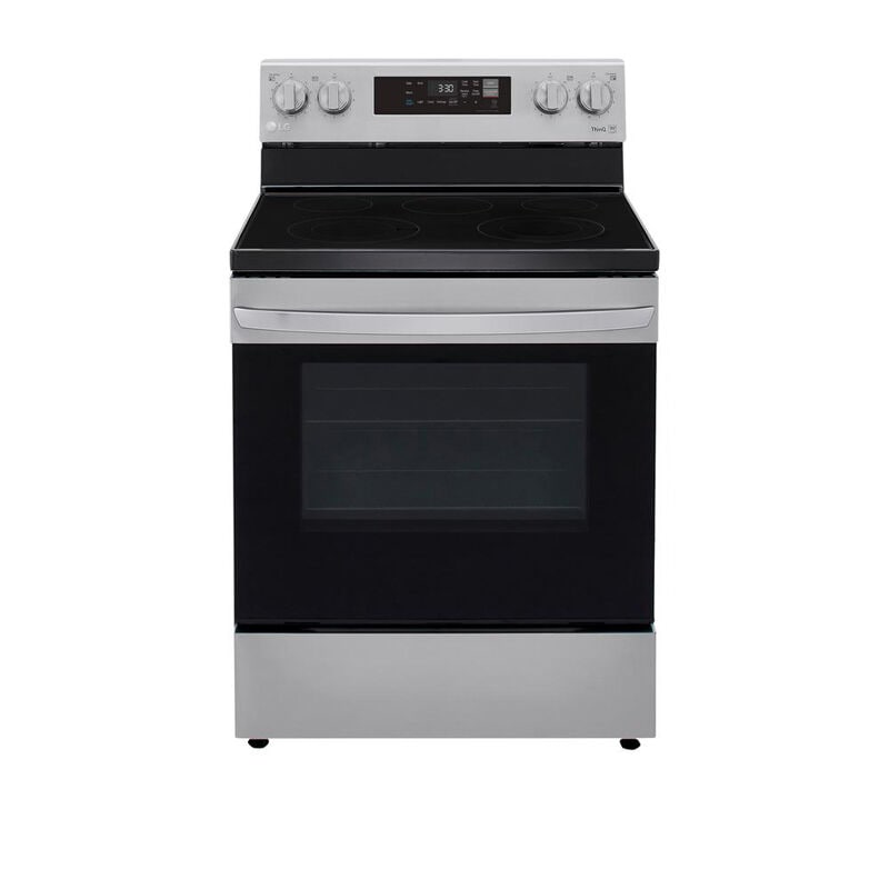 LG LREL6321S 30 in. 6.3 cu. ft. Smart Electric Range with Radiant Burners - Stainless Steel