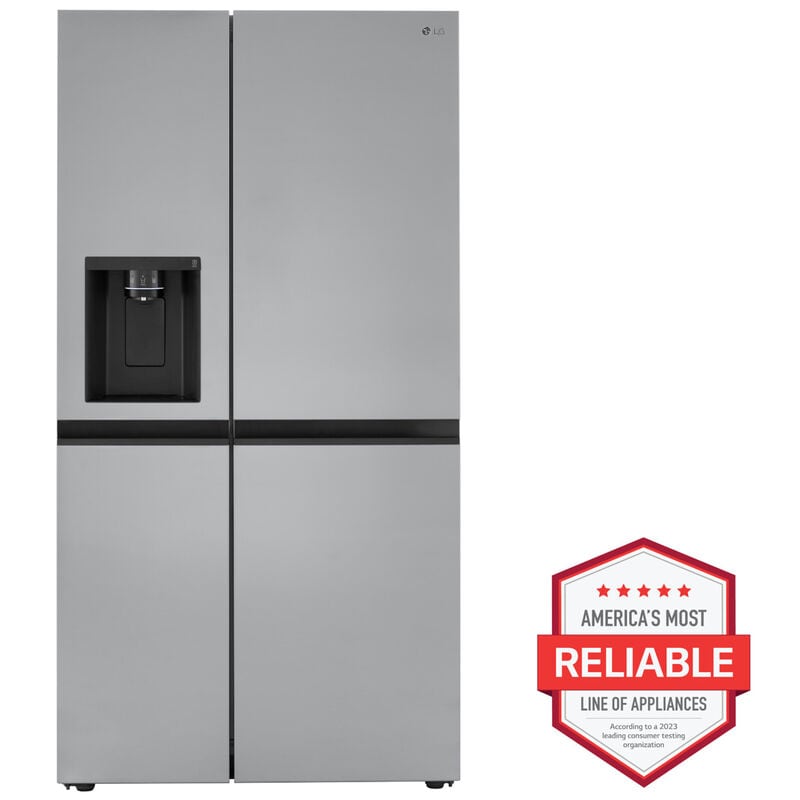 LG LRSXC2306S 36 in. 23.0 cu. ft. Counter Depth Side by Side Refrigerator with Ice & Water Dispenser - PrintProof Stainless Steel