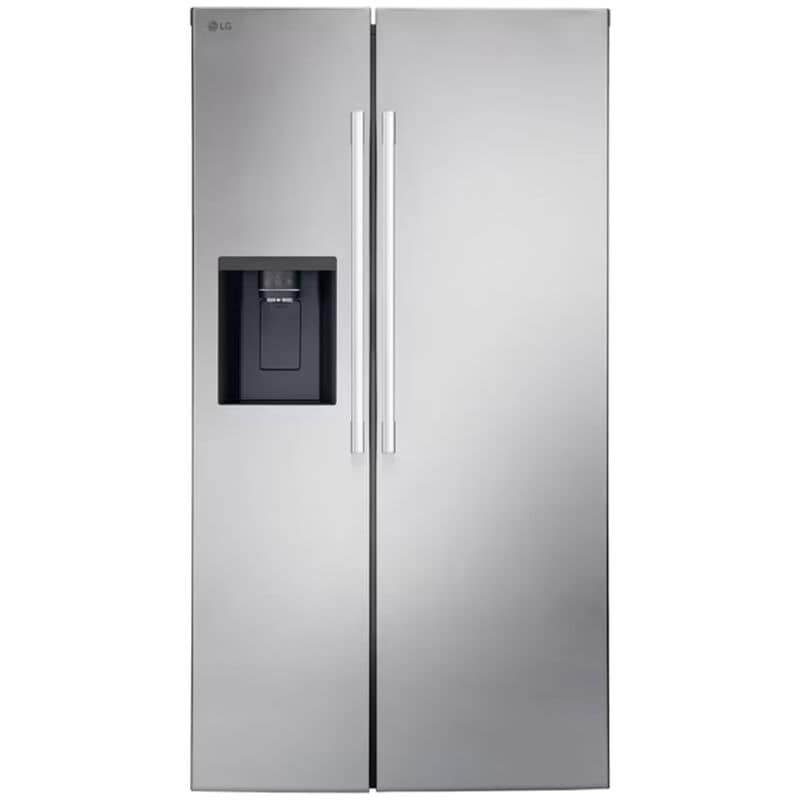 LG LS27T3230S 36 in. 26.6 cu. ft. Smart Side by Side Refrigerator with Ice & Water Dispenser - PrintProof Stainless Steel