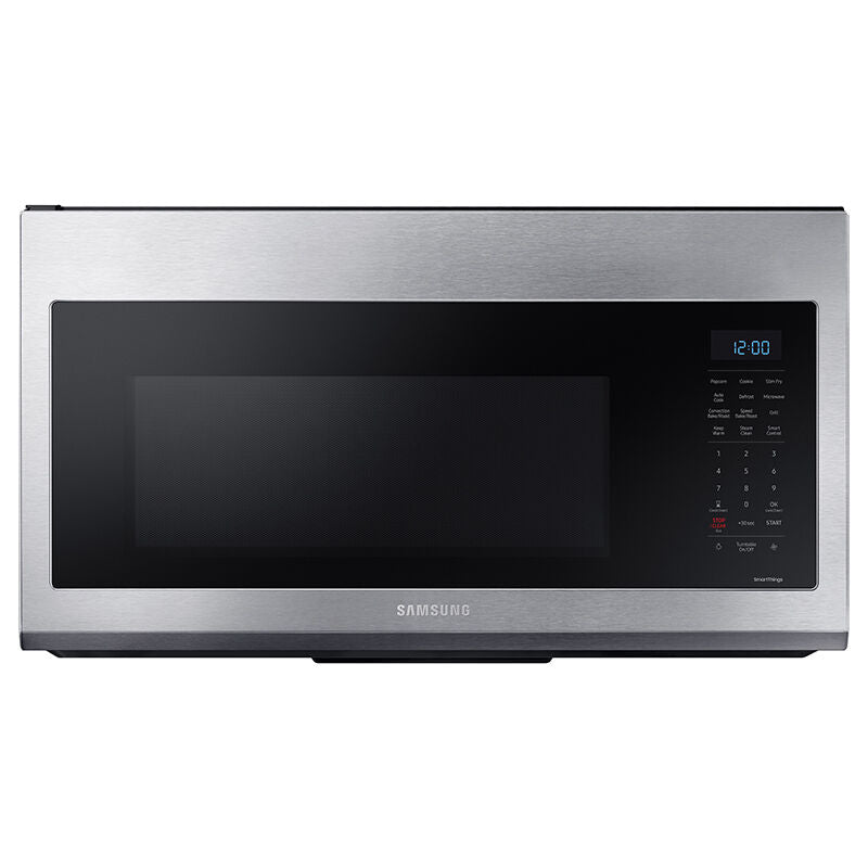 Samsung MC17T8000CS 30 in. 1.7 cu. ft. 950W Smart Over-the-Range Microwave with 300 CFM & Convection Cooking - Stainless Steel
