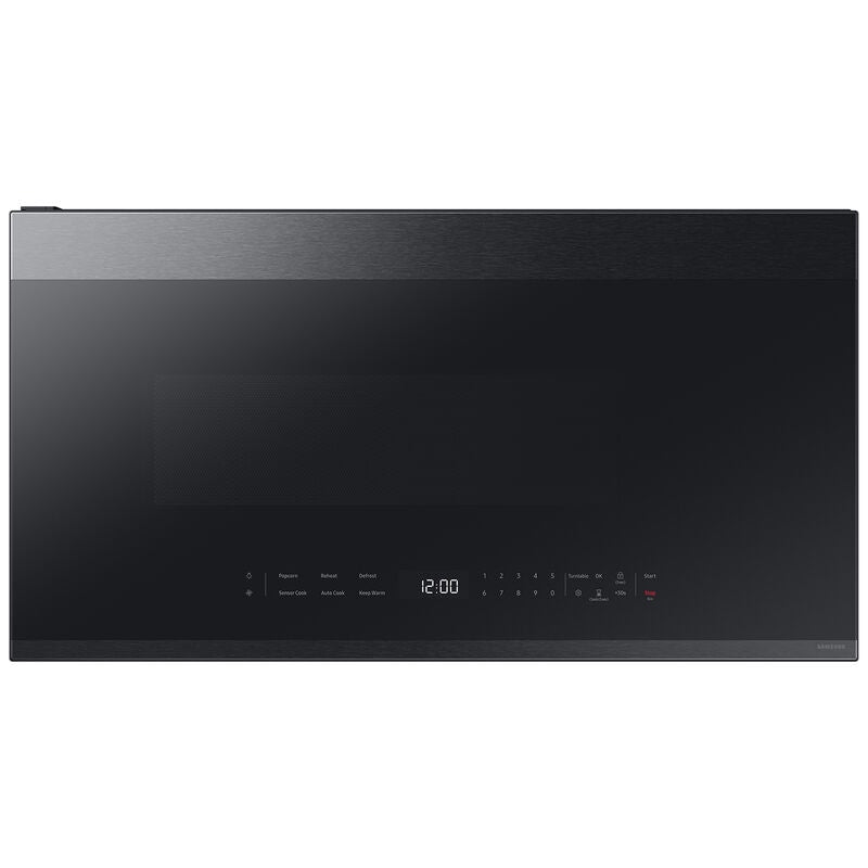 Samsung ME21DG6500MT Bespoke 30 in. 2.1 cu. ft. 1000W Smart Over-the-Range Microwave with 400 CFM & Sensor Cooking - Matte Black Steel