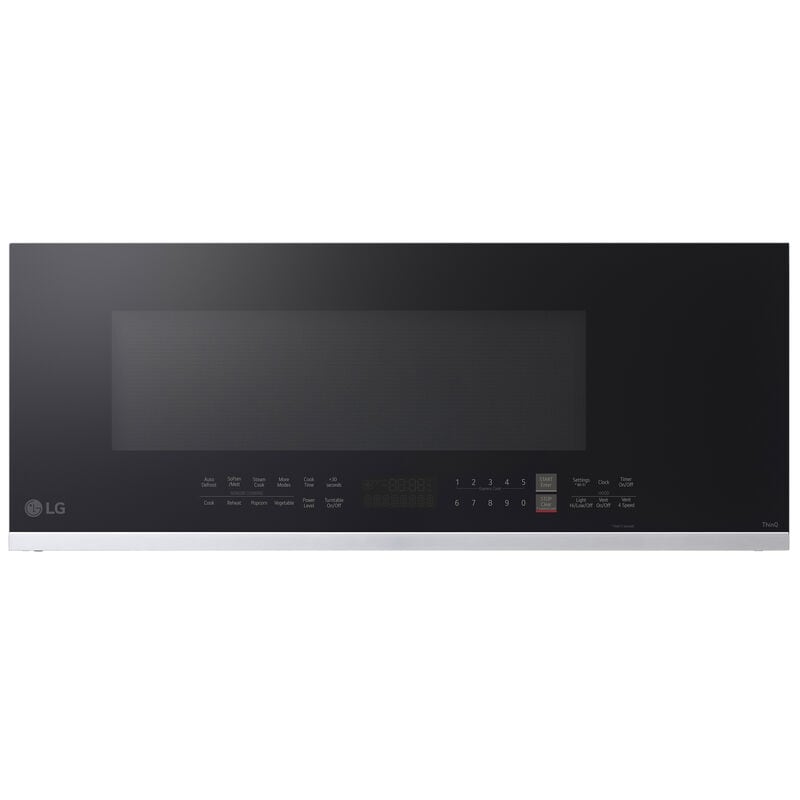 LG MVEF1337F 30 in. 1.3 cu. ft. 1000W Low Profile Smart Over-the-Range Microwave with 550 CFM & Sensor Cooking - PrintProof Stainless Steel