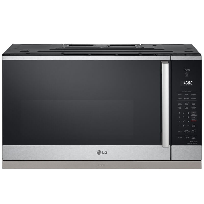 LG MVEL2125X 30 in. 2.1 cu. ft. 1050W Smart Over-the-Range Microwave with 400 CFM & Sensor Cooking - PrintProof Stainless Steel