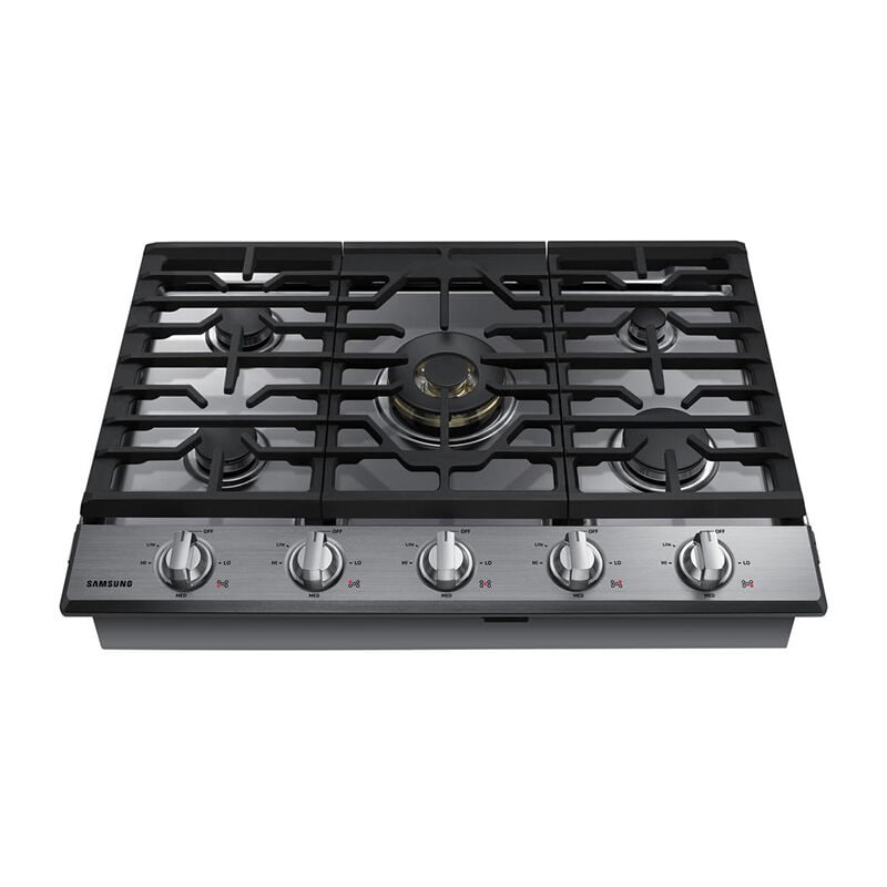 Samsung NA30N7755TS 30 in. 5-Burner Smart Natural Gas Cooktop with Griddle, Simmer Burner & Power Burner - Stainless Steel