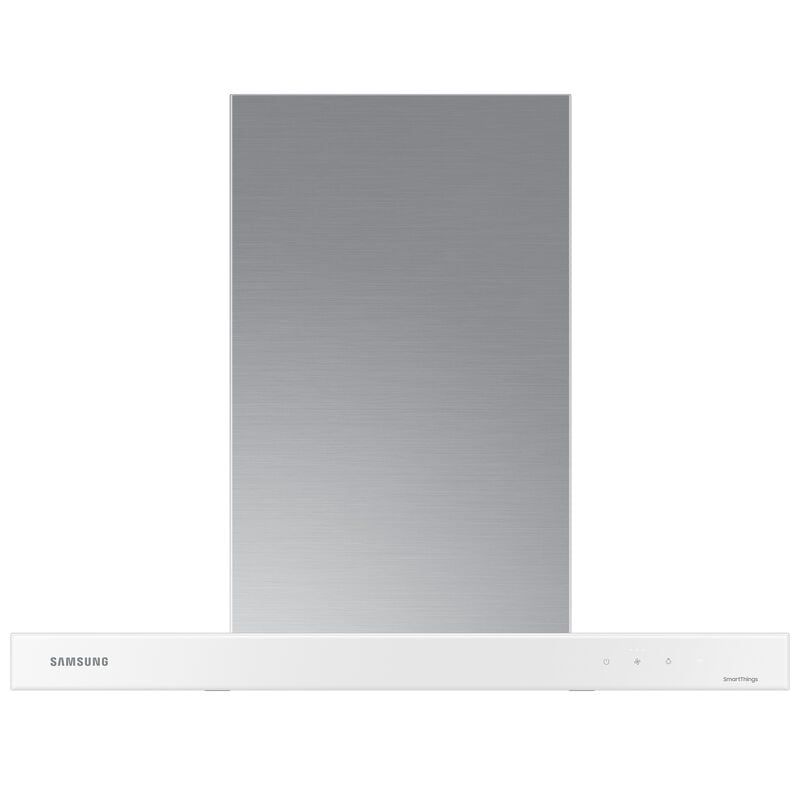 Samsung NK30CB600W12 30 in. Smart Convertible Chimney Style Range Hood with 630 CFM, 4 Fan Speeds & 1 LED Light - White