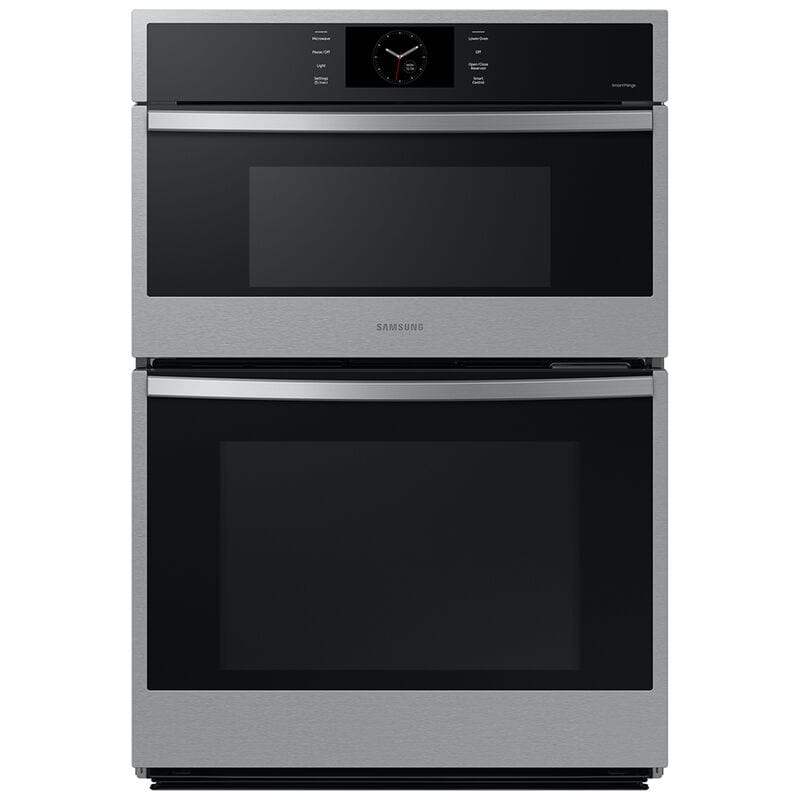 Samsung NQ70CG600DSR 30 in. 7 cu. ft. Smart Speed/ Steam Electric Microwave/Wall Oven Combo with Dual Convection & Sensor Cooking - Stainless Steel