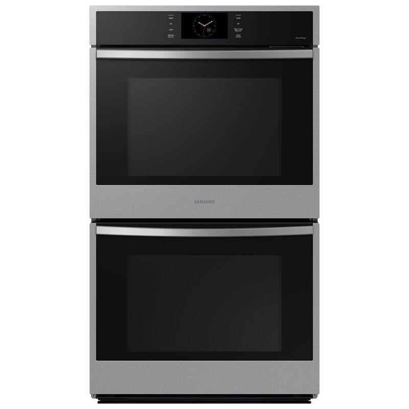 Samsung NV51CG600DSR 30 in. 10.2 cu. ft. Smart Top Control SteamElectric Double Wall Oven with Dual Convection - Stainless Steel