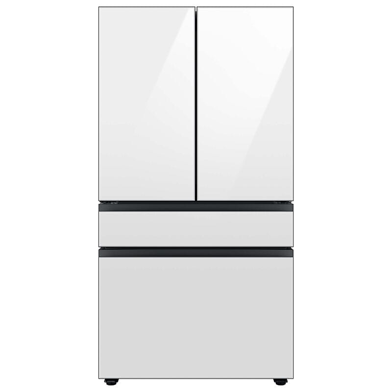 Samsung RF23BB860012 Bespoke 36 in. 22.8 cu. ft. Smart Counter Depth 4-Door French Door Refrigerator with Internal Water Dispenser - White Glass