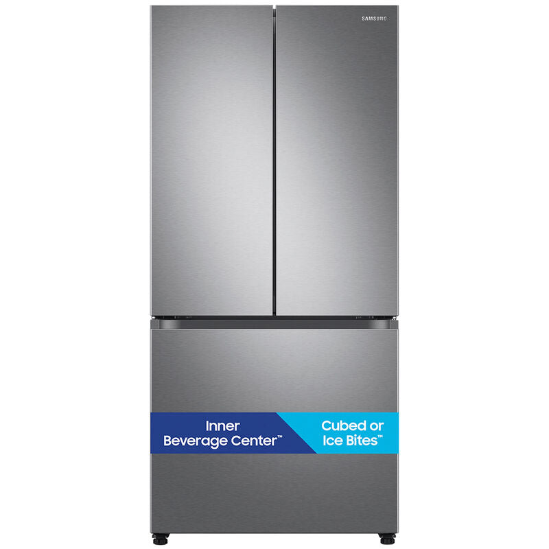 Samsung 33 in. 24.5 cu. ft. Smart French Door Refrigerator with Internal Water Dispenser - Fingerprint Resistant Stainless Steel