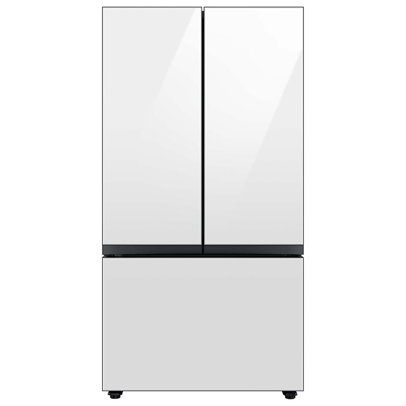 Samsung RF30BB620012 Bespoke 36 in. 30.1 cu. ft. Smart French Door Refrigerator with Internal Water AutoFill Pitcher - White Glass