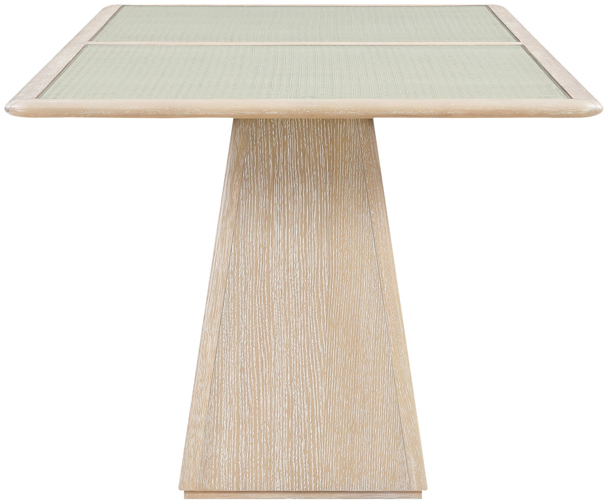 Atrium - Glass Top And Wood Base Dining Table