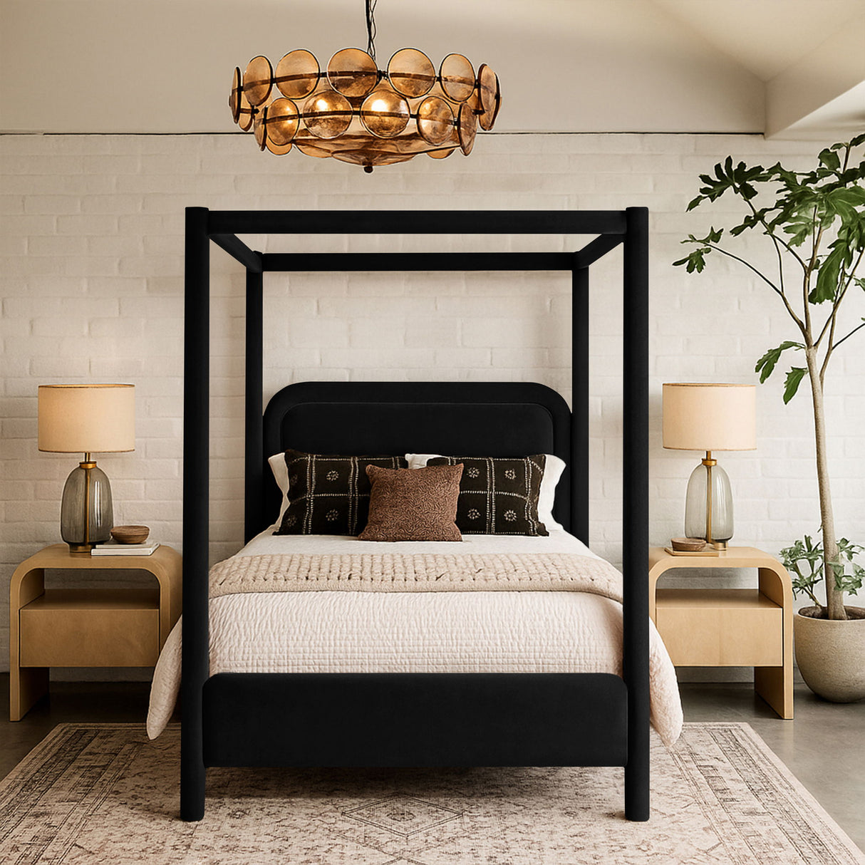 Salina - Velvet Upholstered Bed