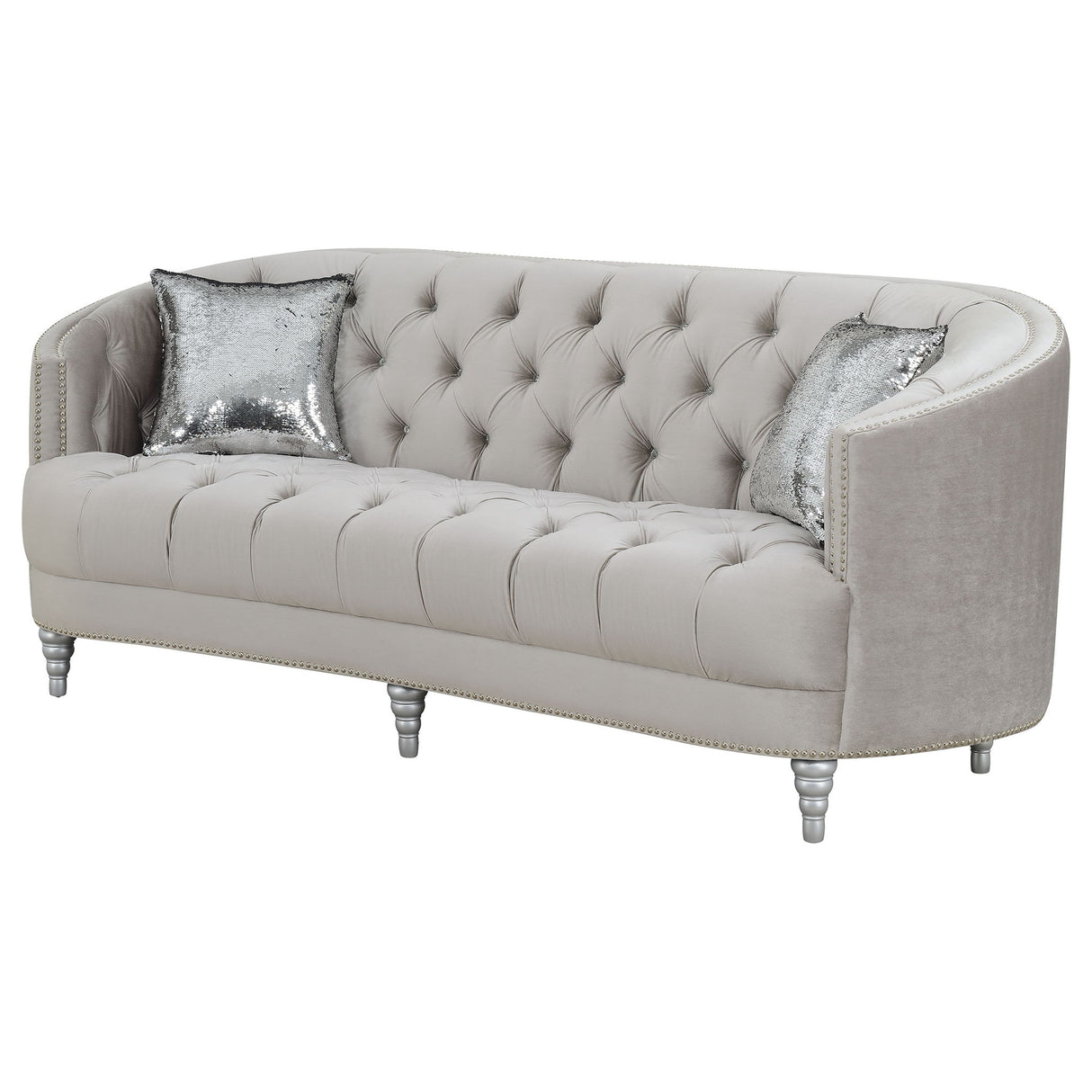 Dolby - Sofa With Tufted Living Room Sofa - Gray