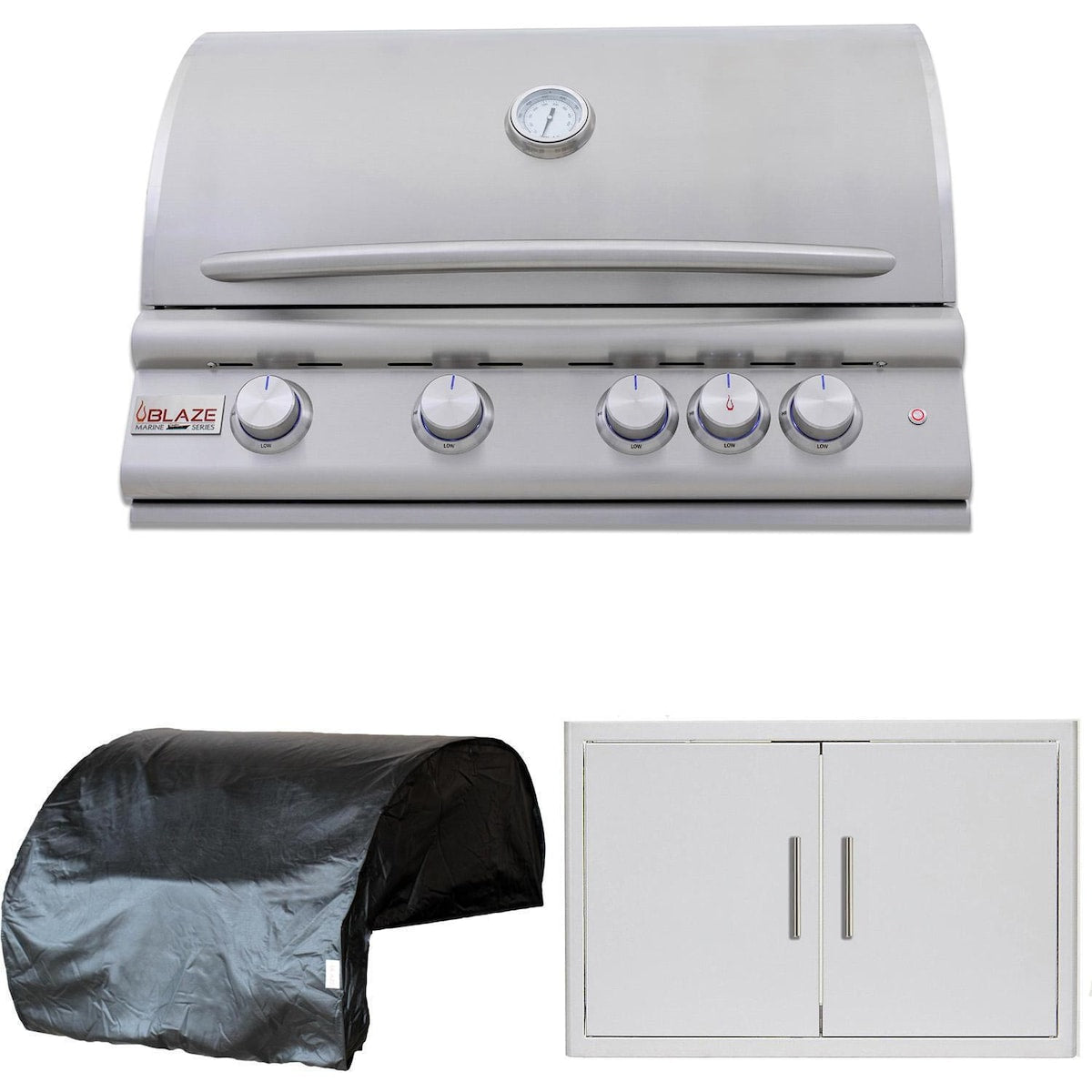 Blaze LTE+ Marine Grade 3-Piece 32-Inch Natural Gas Outdoor Kitchen Package