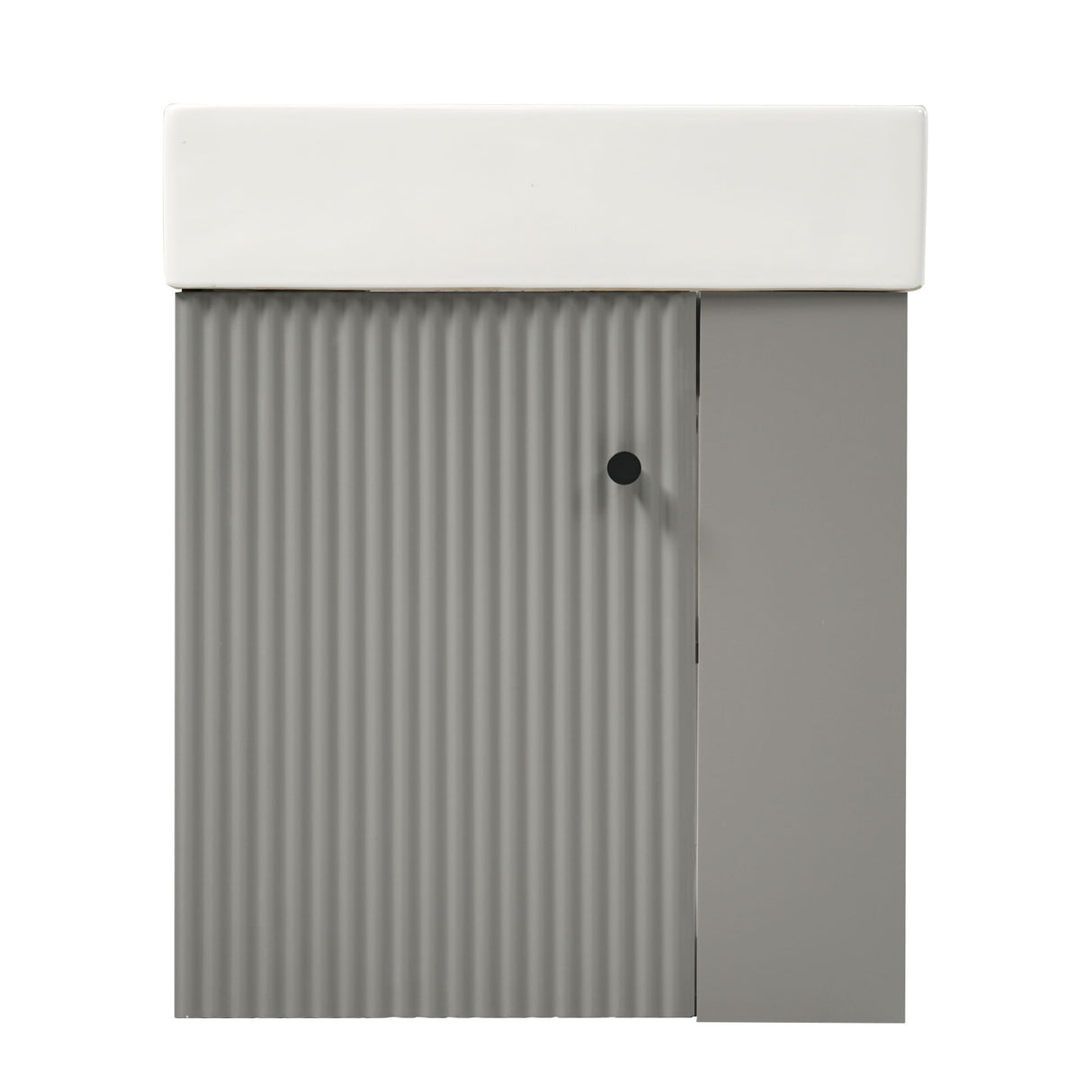 Modern Floating Bathroom Vanity With Ceramic Basin Perfect For Small Bathrooms