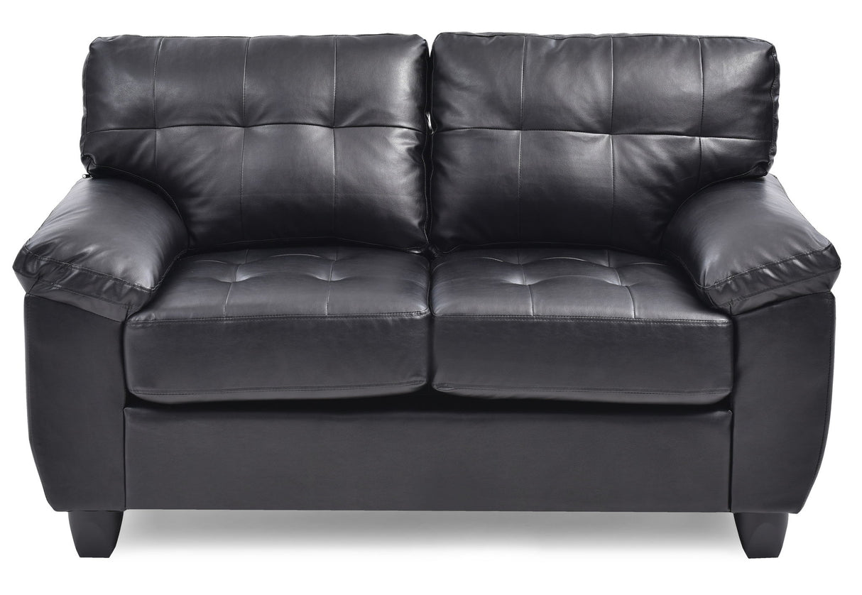 Stylish Loveseat With Padded Arms
