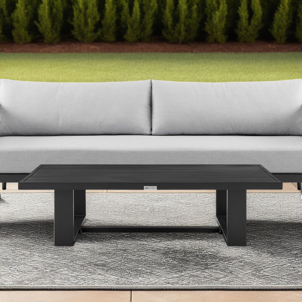 Alegria - Aluminum Outdoor Coffee Table - Black