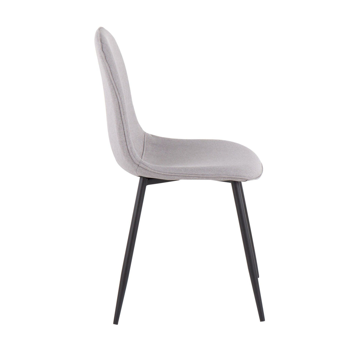Pebble - Contemporary Chair (Set of 2) - Black Steel