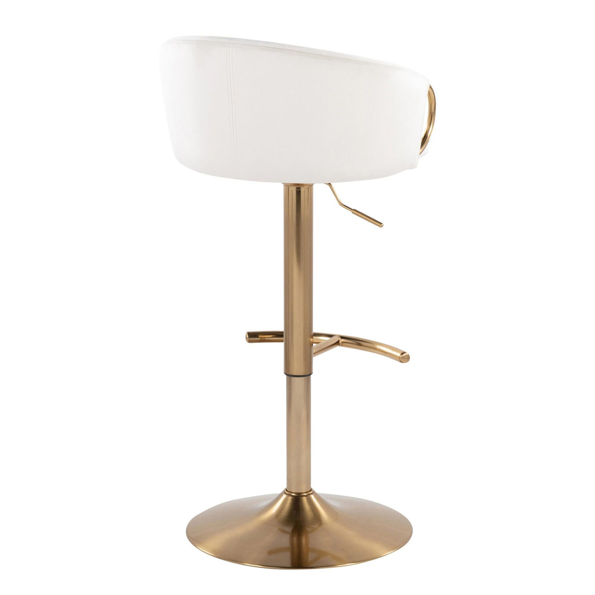 Claire - Adjustable Barstool (Set of 2) - White