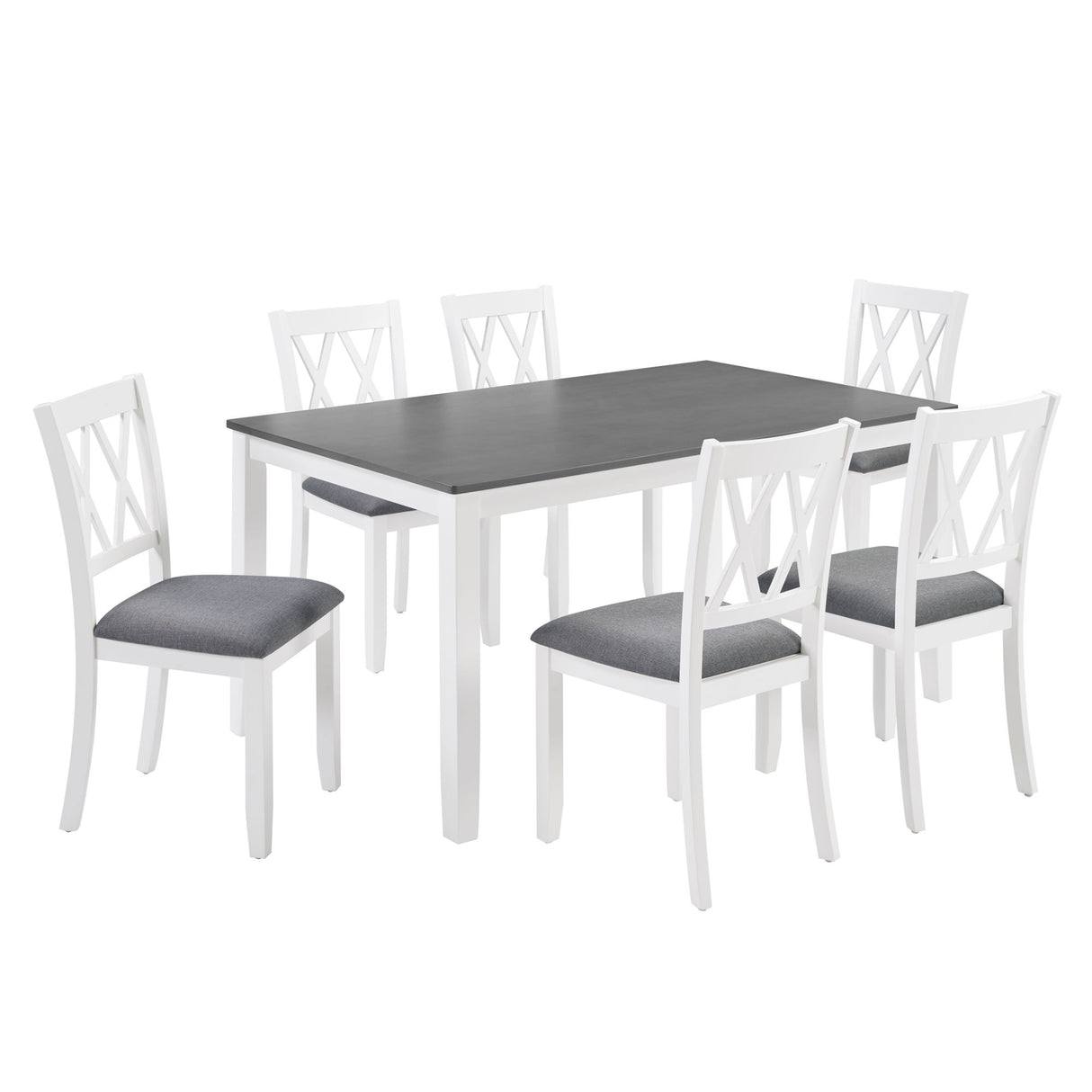 Modern Dining Set With Upholstered Chairs