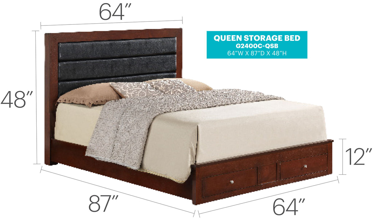 Elegant Storage Bed For Cozy Spaces