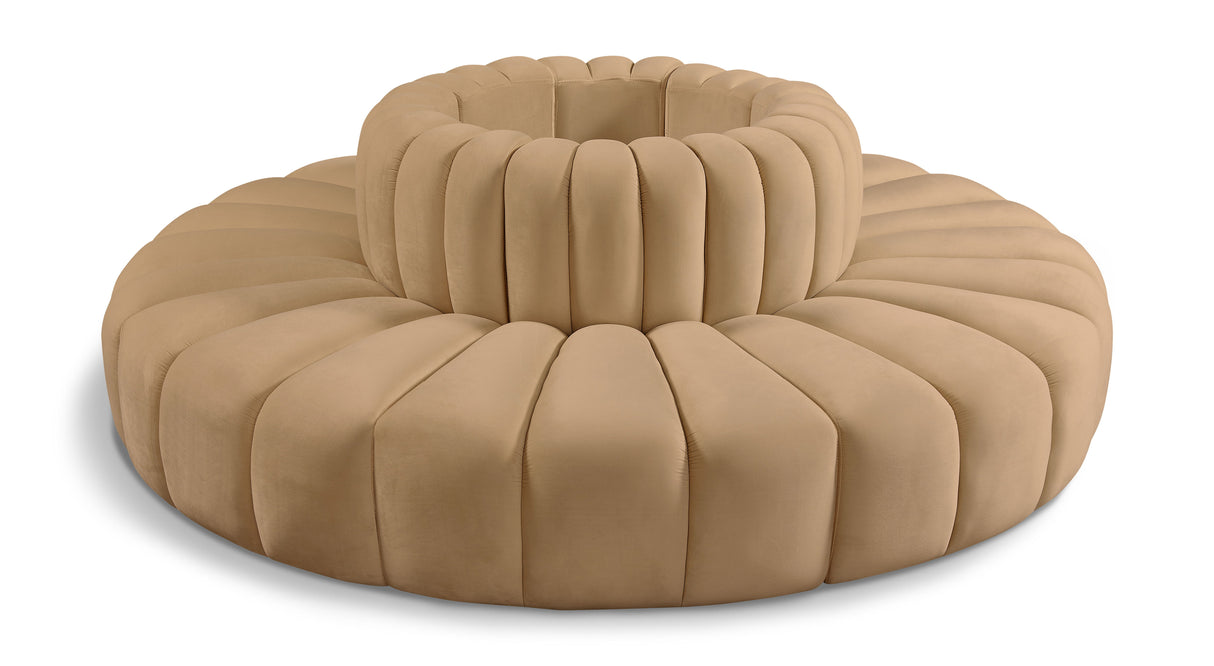 Arc - Velvet 8 Piece Round Modular Sofa