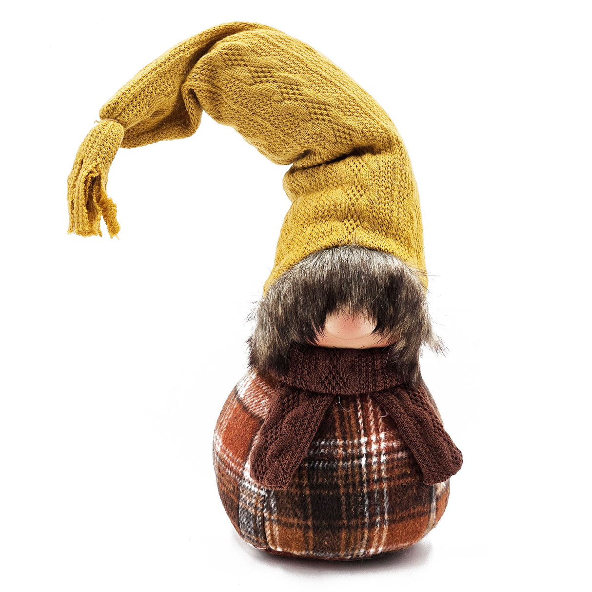 Gnomes Decorations, For Fall Thanksgiving Table Decorations (Set of 2) - Brown / Yellow