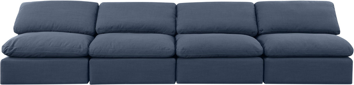 Indulge - Linen 4 Seat Modular Armless Sofa