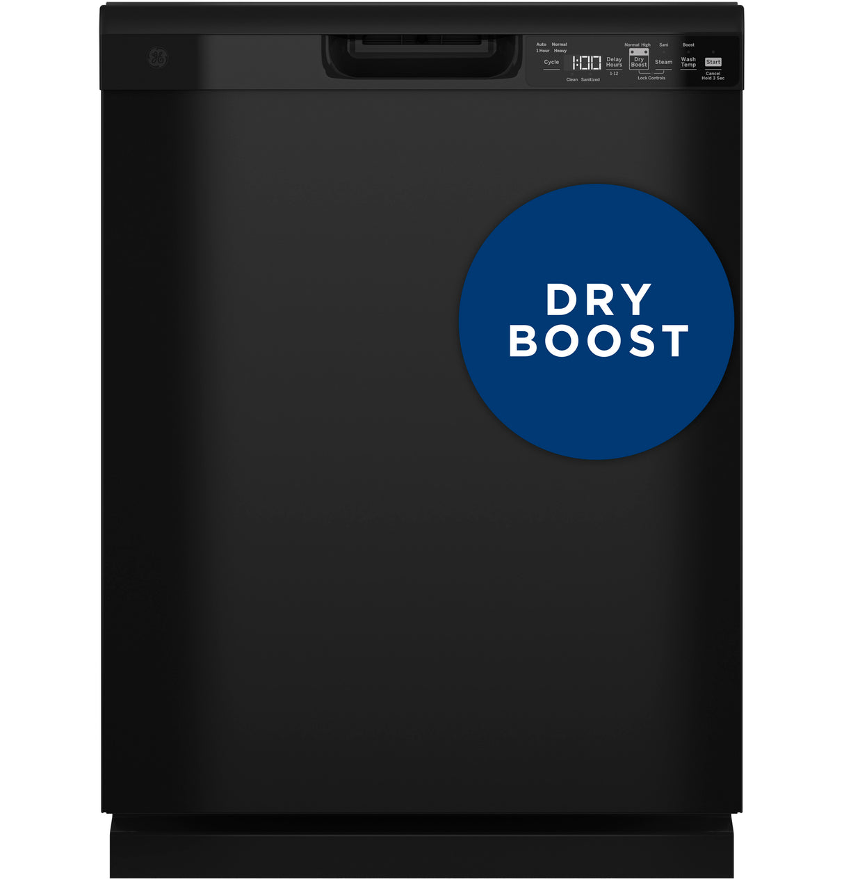 GE(R) ENERGY STAR(R) Front Control with Plastic Interior Dishwasher with Sanitize Cycle & Dry Boost - (GDF550PGRBB)