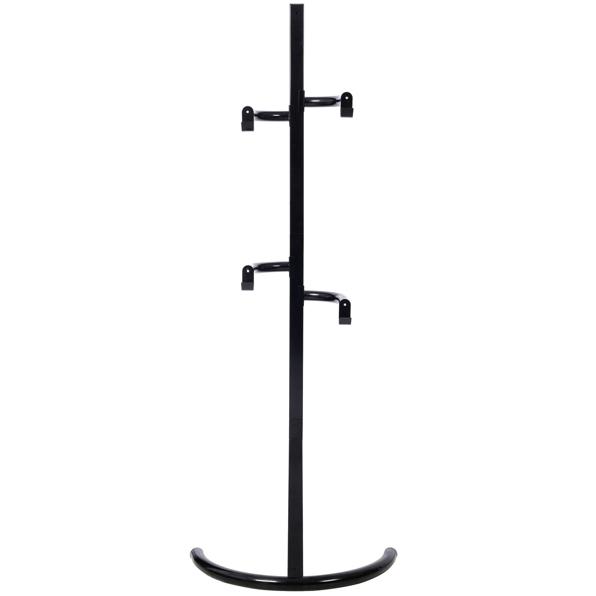 Indoor Bike Rack Stand For 1 - 2 Bicycles With Adjustable Arms - Black